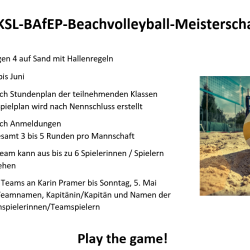 Beachvolleyball Turnier