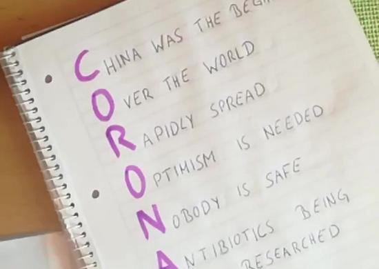 Corona, sprachliche Auseinadnersetzung, englisch, 4B